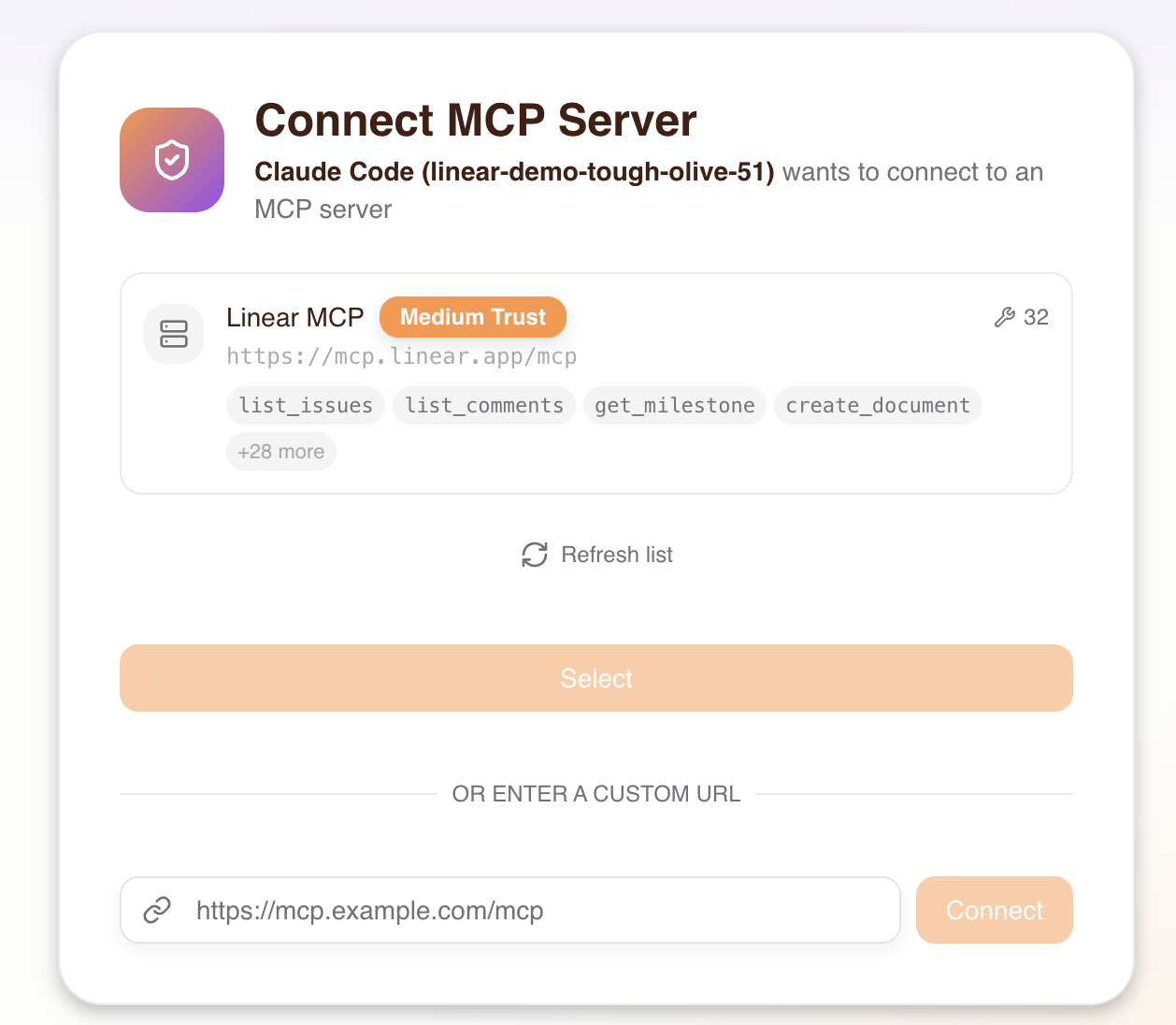 Project Manager connected with Medium trust level